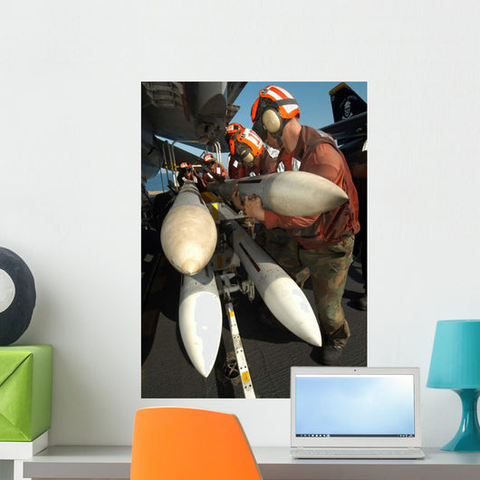 Aviation Ordnancemen Load Aim-7 Wall Decal