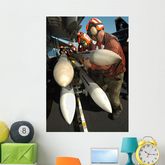 Aviation Ordnancemen Load Aim-7 Wall Decal