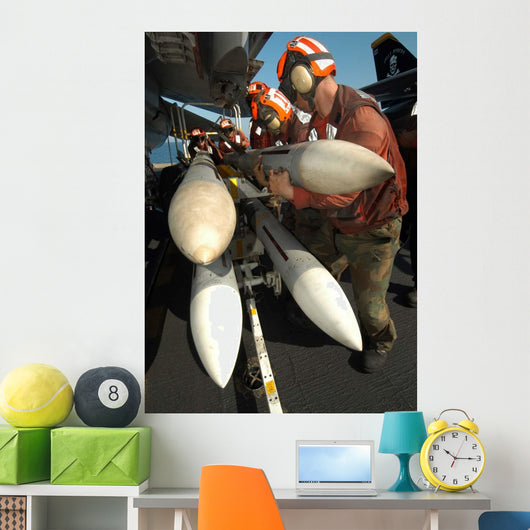 Aviation Ordnancemen Load Aim-7 Wall Decal