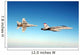 Pair F A-18c Hornets Wall Decal