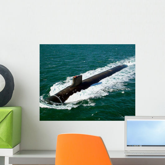 Seawolf-class Nuclear-powered Attack Submarine Wall Decal Design 2