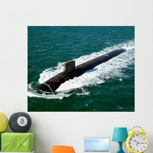 Seawolf-class Nuclear-powered Attack Submarine Wall Decal Design 2