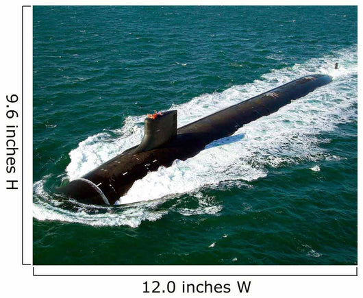 Seawolf-class Nuclear-powered Attack Submarine Wall Decal Design 2