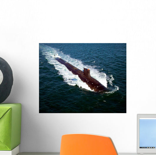Seawolf-class Nuclear-powered Attack Submarine Wall Decal Design 1