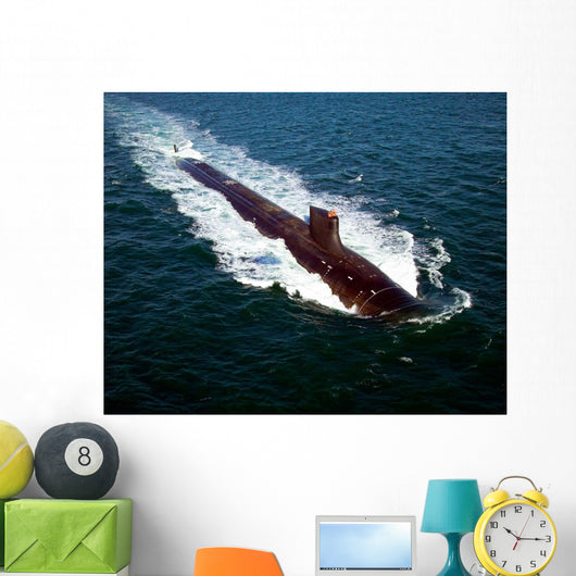 Seawolf-class Nuclear-powered Attack Submarine Wall Decal Design 1