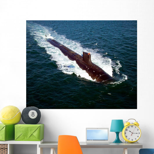 Seawolf-class Nuclear-powered Attack Submarine Wall Decal Design 1
