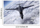 B-1b Lancer Flies over Wall Decal