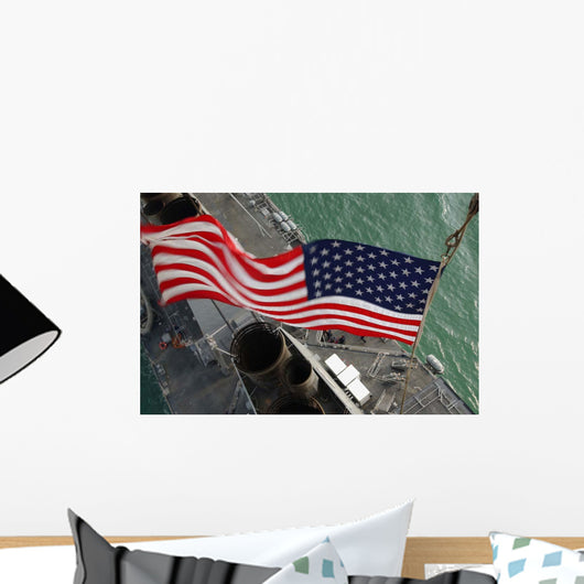 Stars Stripes Flying Boldly Wall Decal