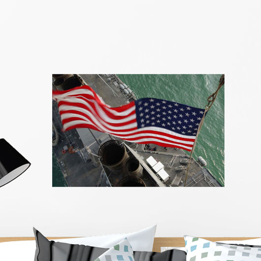 Stars Stripes Flying Boldly Wall Decal