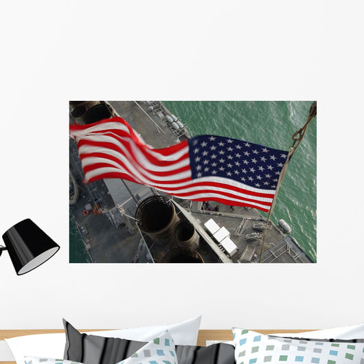 Stars Stripes Flying Boldly Wall Decal