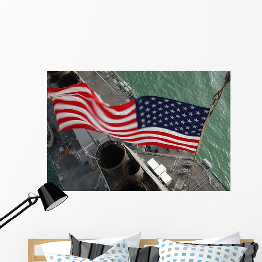 Stars Stripes Flying Boldly Wall Decal