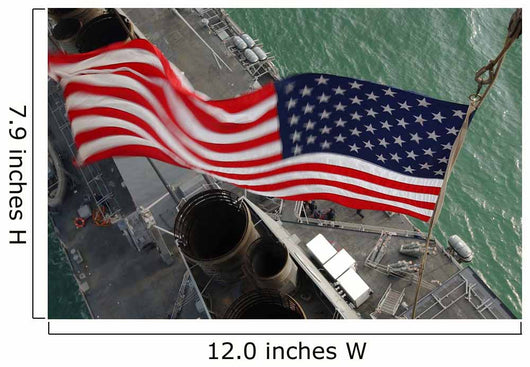 Stars Stripes Flying Boldly Wall Decal