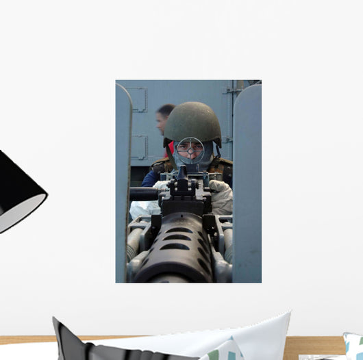 Soldier Mans 50 Caliber Wall Decal
