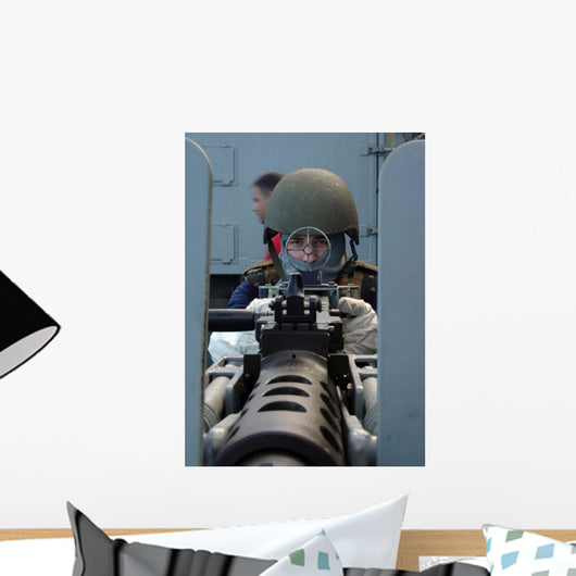 Soldier Mans 50 Caliber Wall Decal
