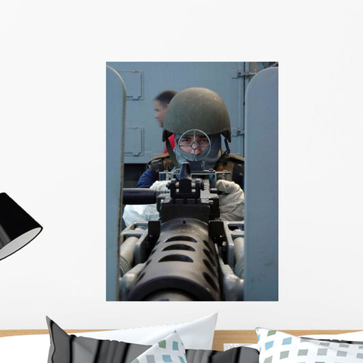 Soldier Mans 50 Caliber Wall Decal