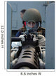Soldier Mans 50 Caliber Wall Decal