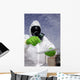 Officer Holds Chemical Testing Wall Decal