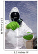 Officer Holds Chemical Testing Wall Decal