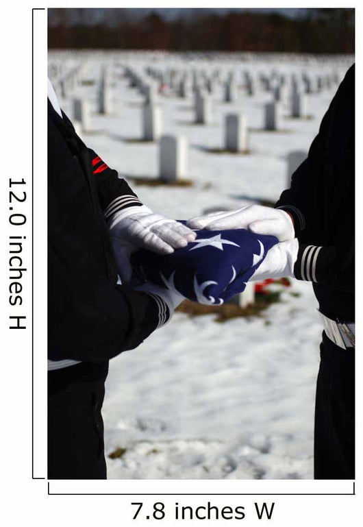 Marines Perform Flag Folding Wall Decal