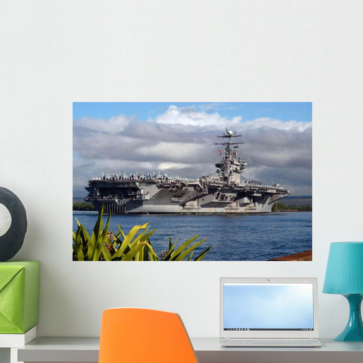 Aircraft Carrier Uss Abraham Wall Decal