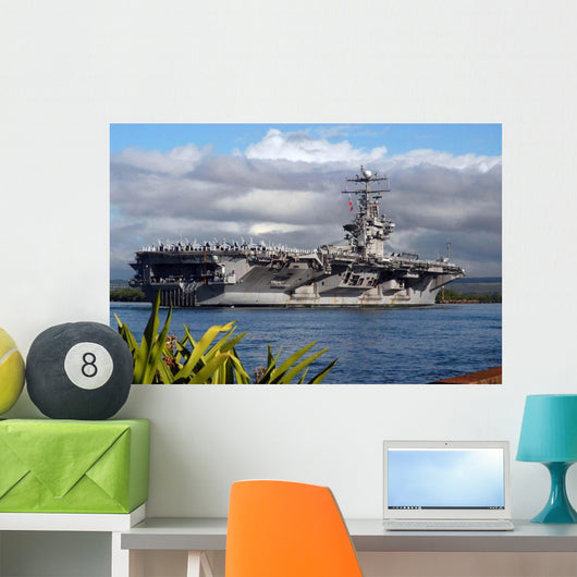 Aircraft Carrier Uss Abraham Wall Decal