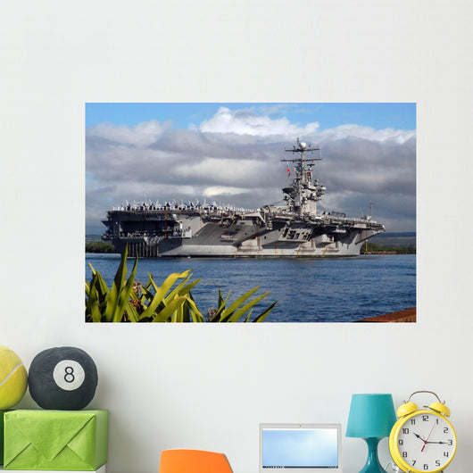 Aircraft Carrier Uss Abraham Wall Decal