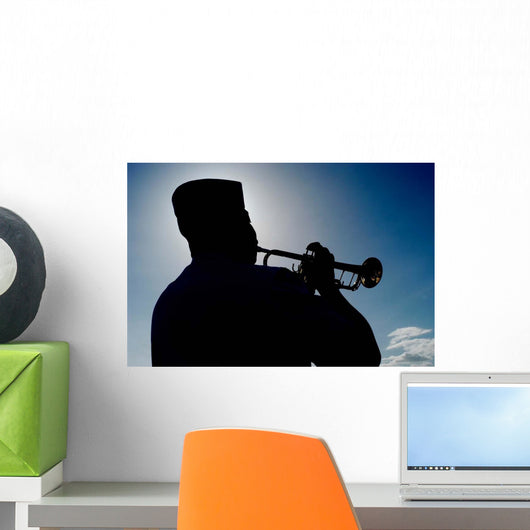 Sailor Playing Taps Wall Decal