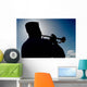 Sailor Playing Taps Wall Decal