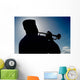 Sailor Playing Taps Wall Decal