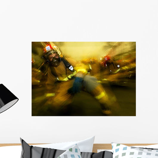 Lithographer Braces for Shock Wall Decal