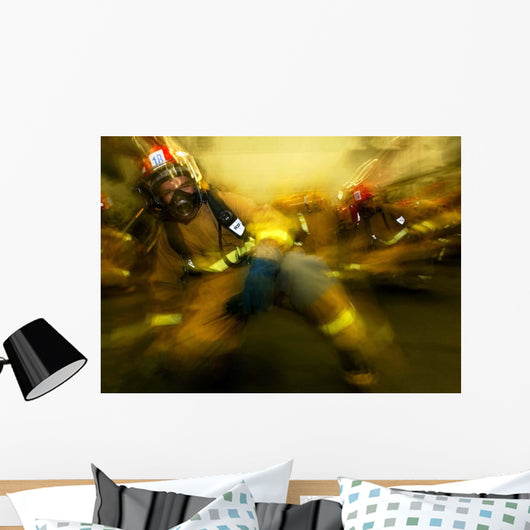 Lithographer Braces for Shock Wall Decal