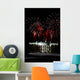 Fireworks Explode over White Wall Decal