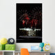 Fireworks Explode over White Wall Decal
