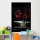 Fireworks Explode over White Wall Decal