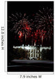 Fireworks Explode over White Wall Decal