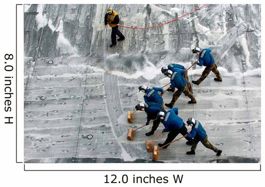 Sailors Conduct Scrub Exercise Wall Decal