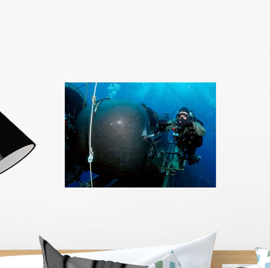 Divers Prepare to Launch Wall Decal