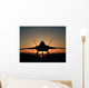Silhouette F-22 Raptor Wall Decal Design 1