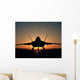 Silhouette F-22 Raptor Wall Decal Design 1