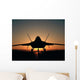 Silhouette F-22 Raptor Wall Decal Design 1