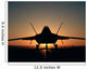 Silhouette F-22 Raptor Wall Decal Design 1