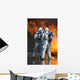 Firefighter Fights Fire during Wall Decal