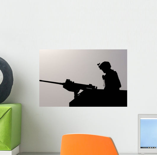 Airman Prepares for Convoy Wall Decal