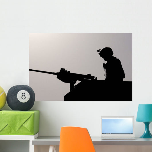 Airman Prepares for Convoy Wall Decal