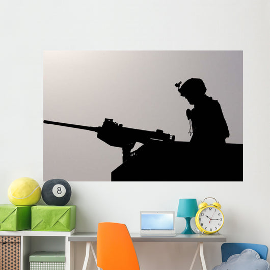 Airman Prepares for Convoy Wall Decal