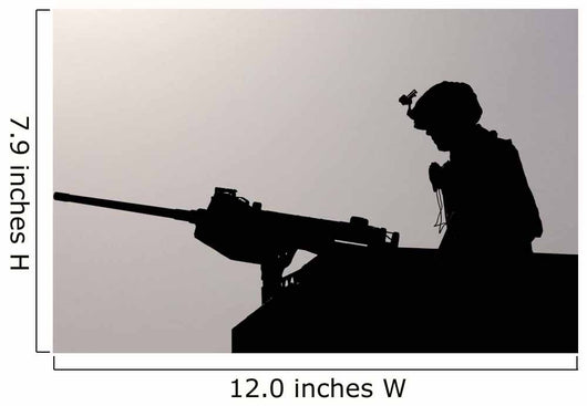 Airman Prepares for Convoy Wall Decal