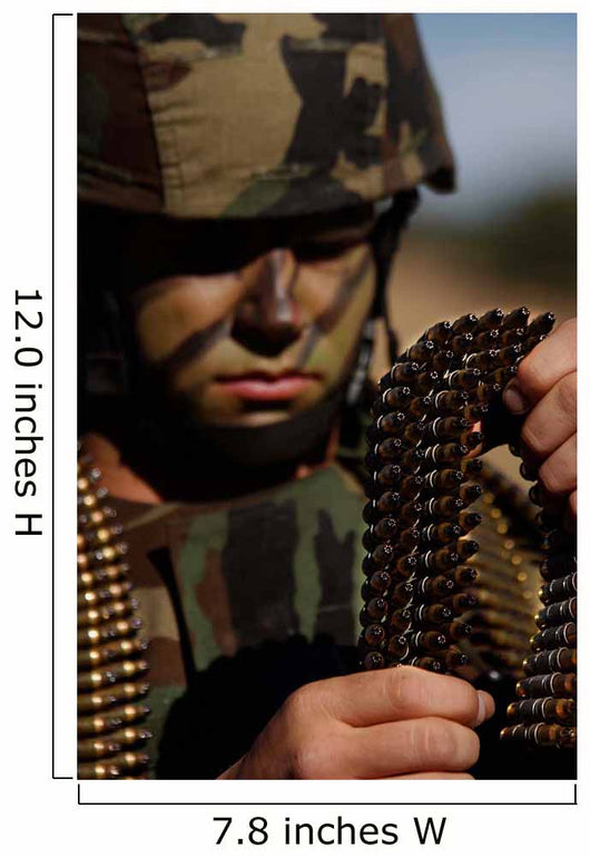 Airman Loads up Ammunition Wall Decal