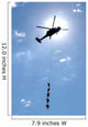 Soldiers and Airmen Hang Wall Decal