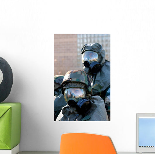 Soldiers Re-locate to Bunker Wall Decal