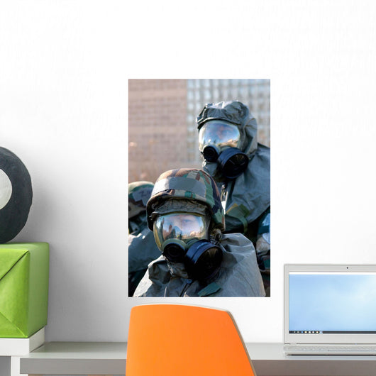 Soldiers Re-locate to Bunker Wall Decal
